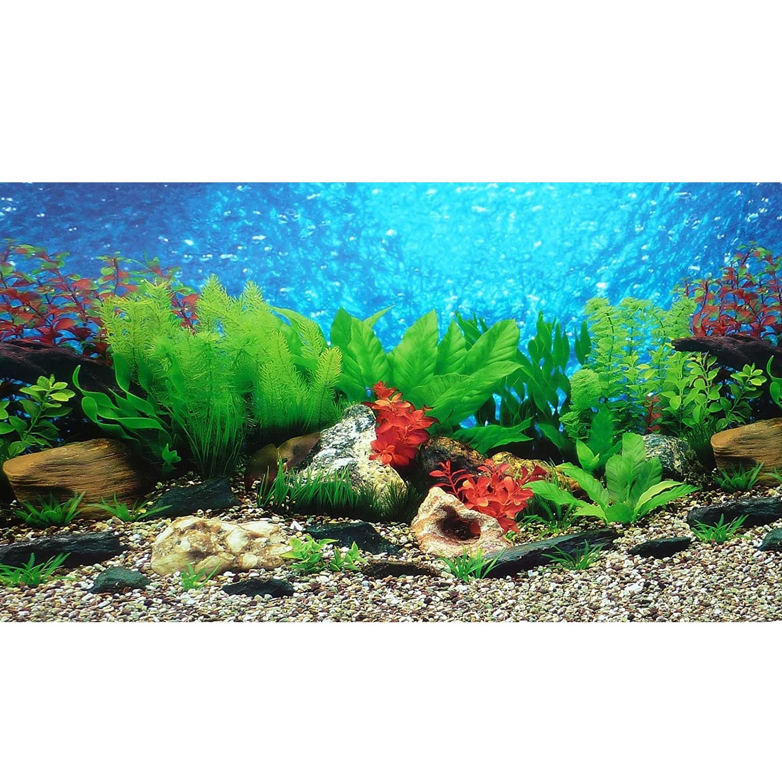 ELEBOX fondo acuario río-2: mejora la profundidad visual y añade vida al acuario