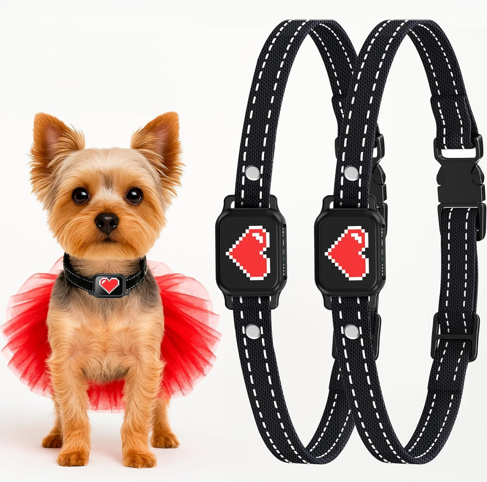 Collar ELECANE: ladrido-perros-pequeños, ajuste suave para entrenamiento sin estrés.