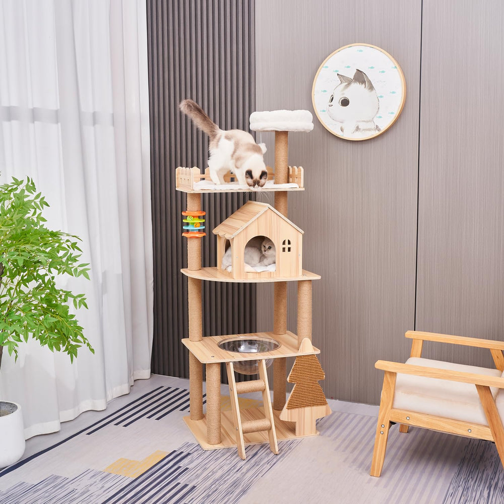 Torre de gatos Elegaif: diseño moderno que armoniza con el hogar.
