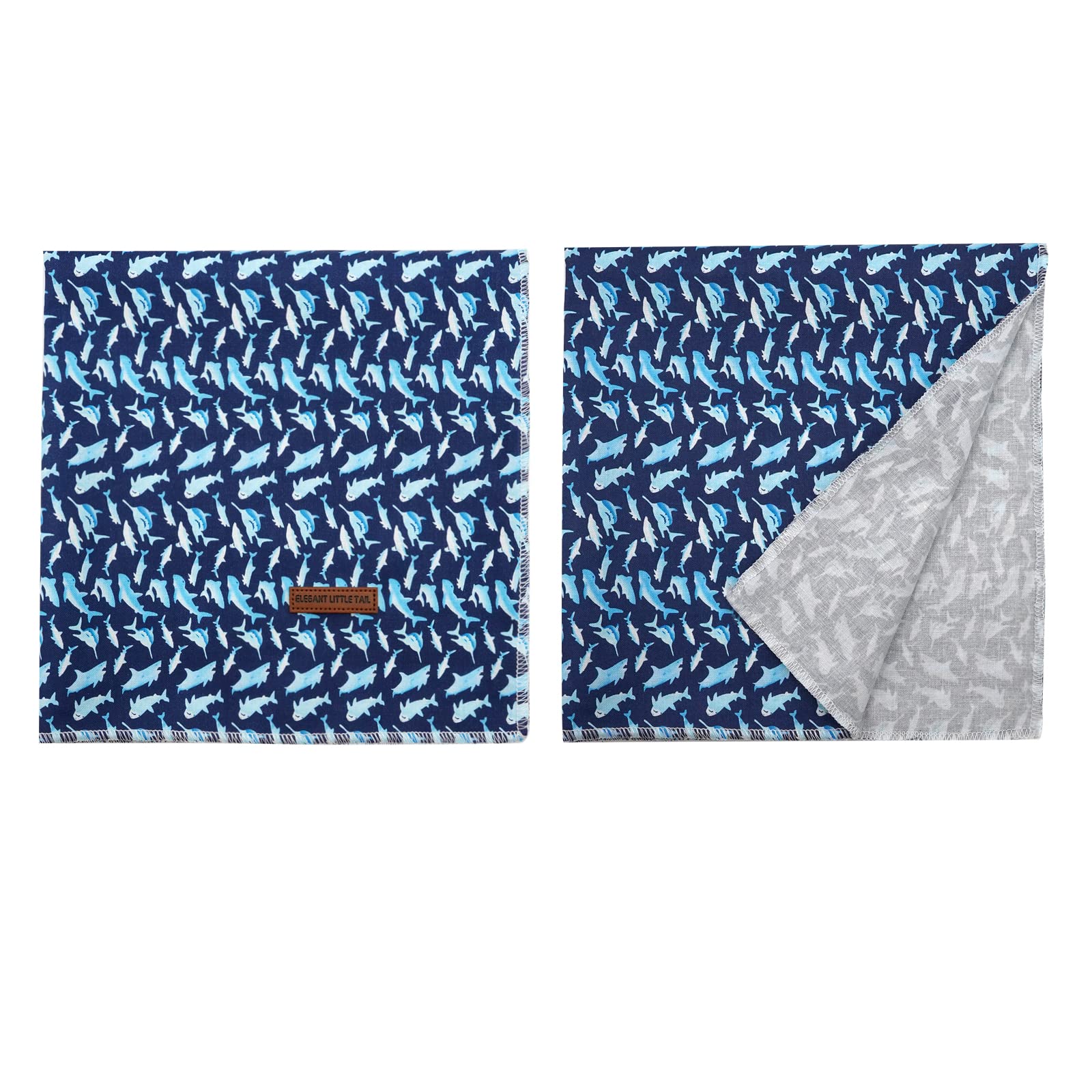Bandana ajustable Elegant Little Tail en algodón suave para perros grandes.