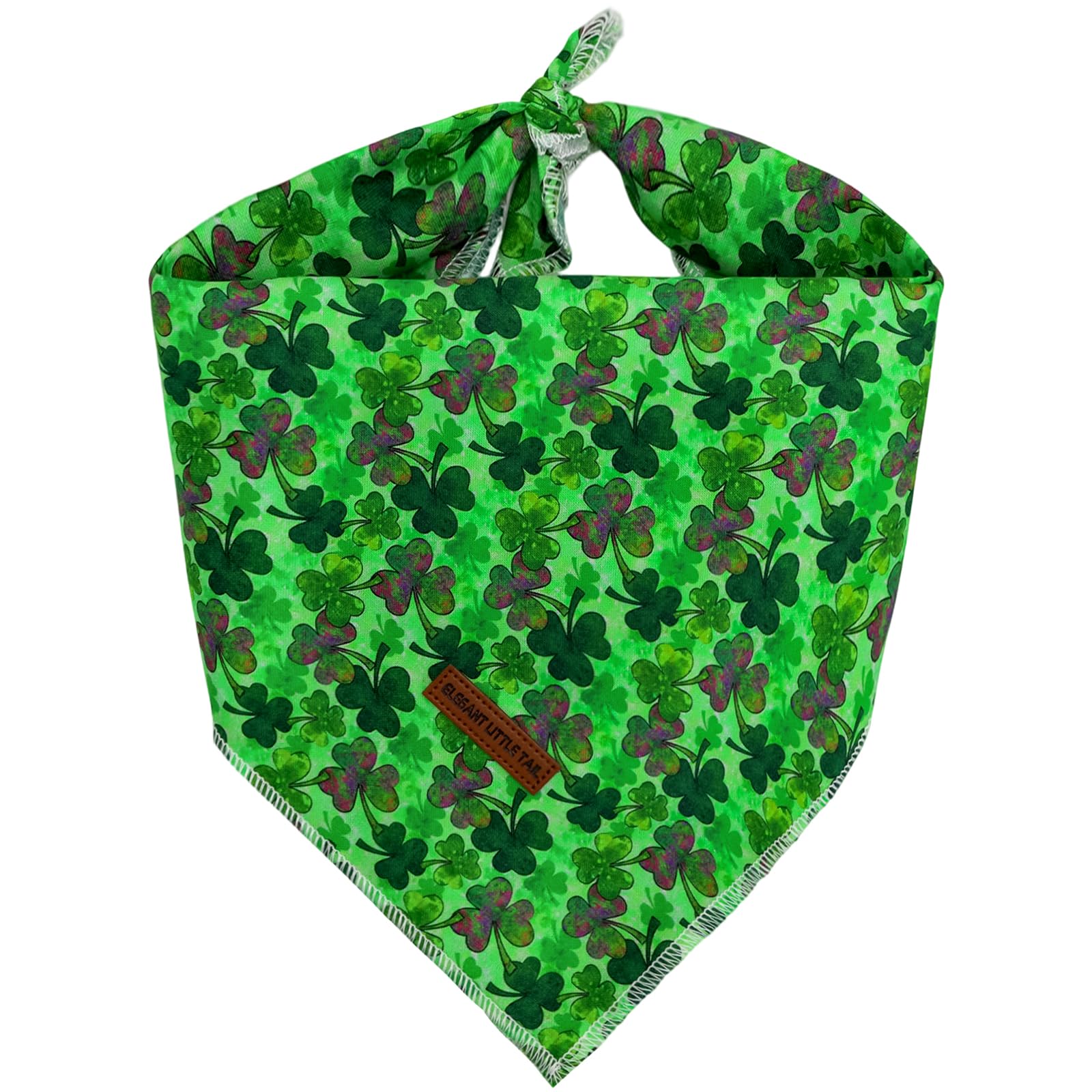 Bandana Elegant Little Tail para perro San Patricio, ideal para fotos.