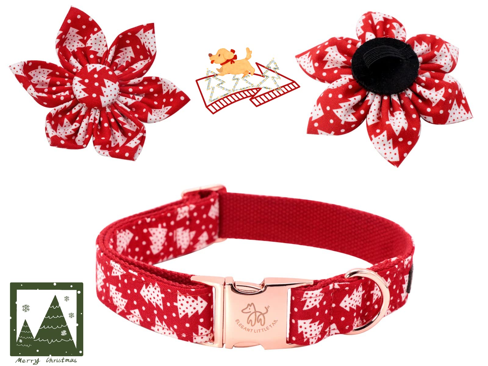Collar Elegant Little Tail de 1 pulgada de ancho para cuellos medianos.