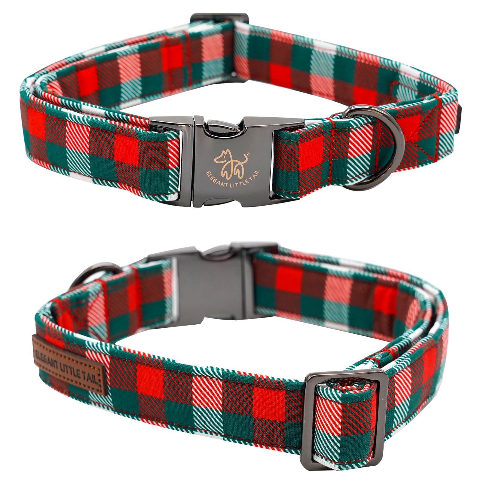 Elegant little tail collar con anilla en D reforzada y belleza rosada.