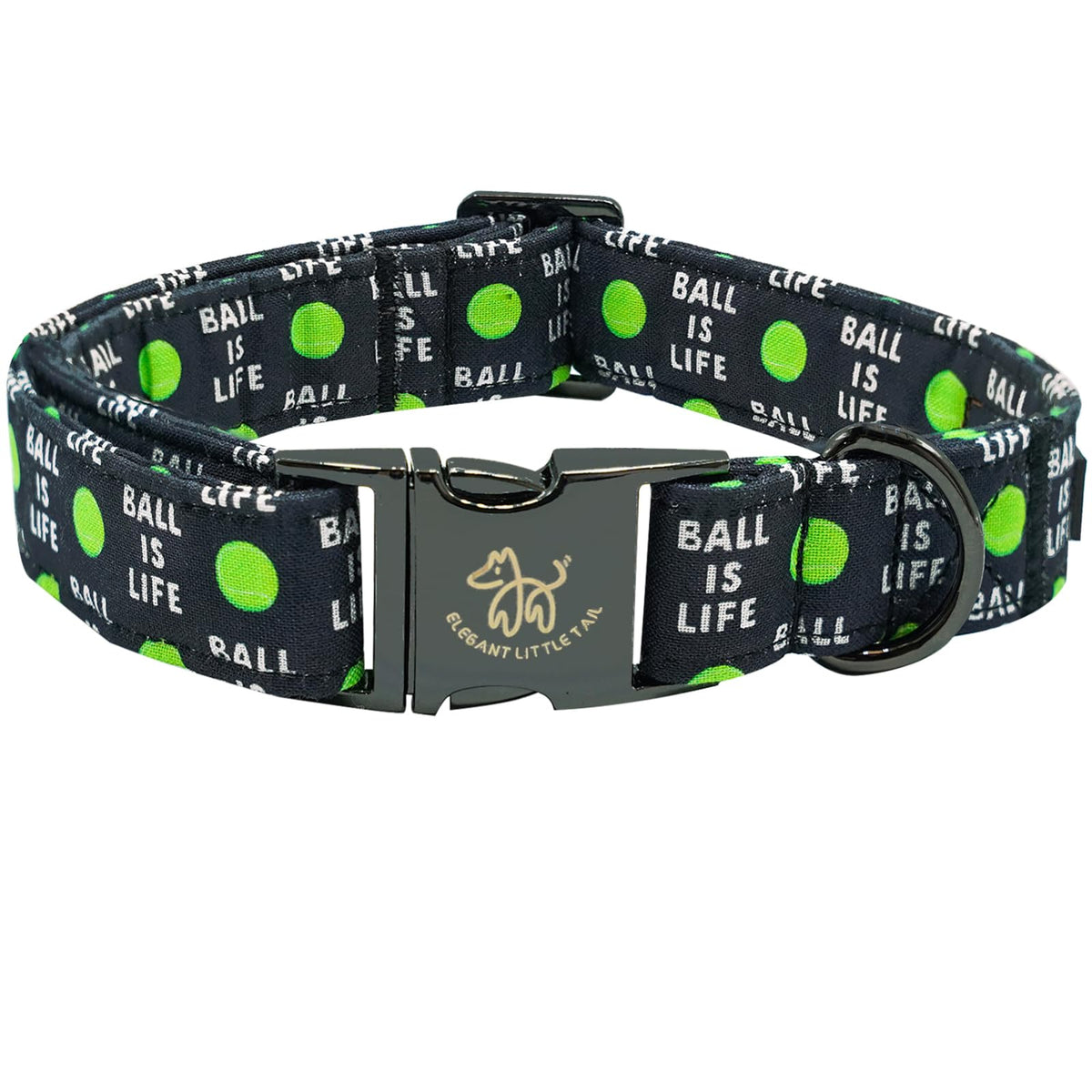 Collar Elegant Little Tail con estampado de bola, perfecto para fiestas y paseos con estilo.