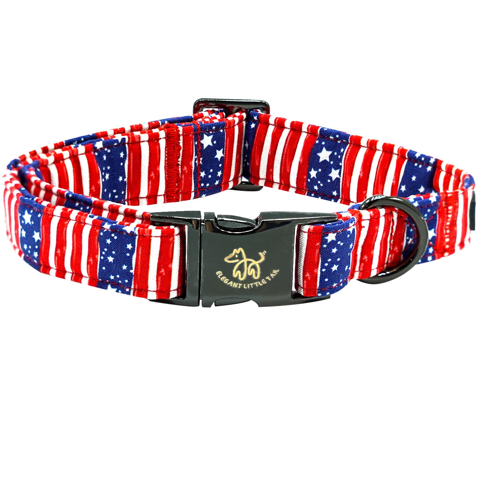 Collar Elegant Little Tail con tema independencia para perros, ideal para festividades.