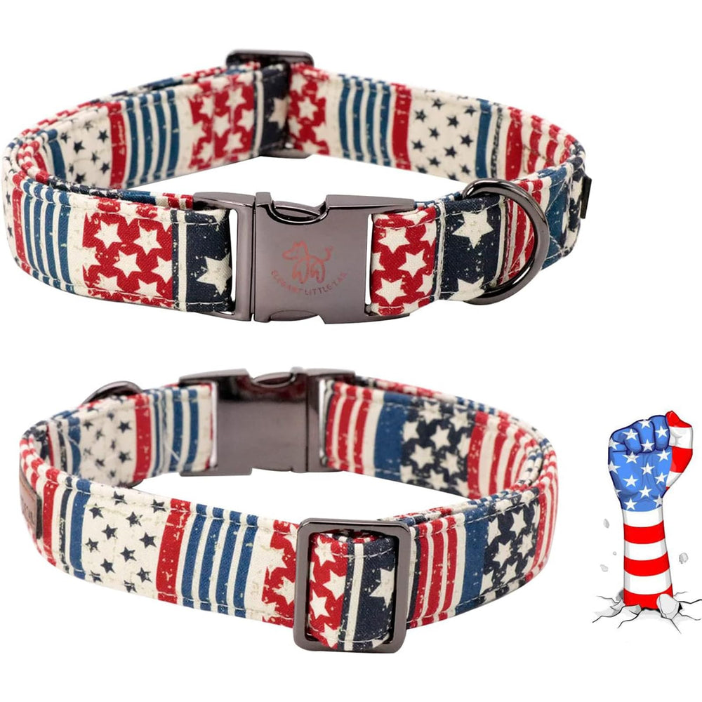 Collar de materiales duraderos de Elegant little tail, ideal para perros activos.