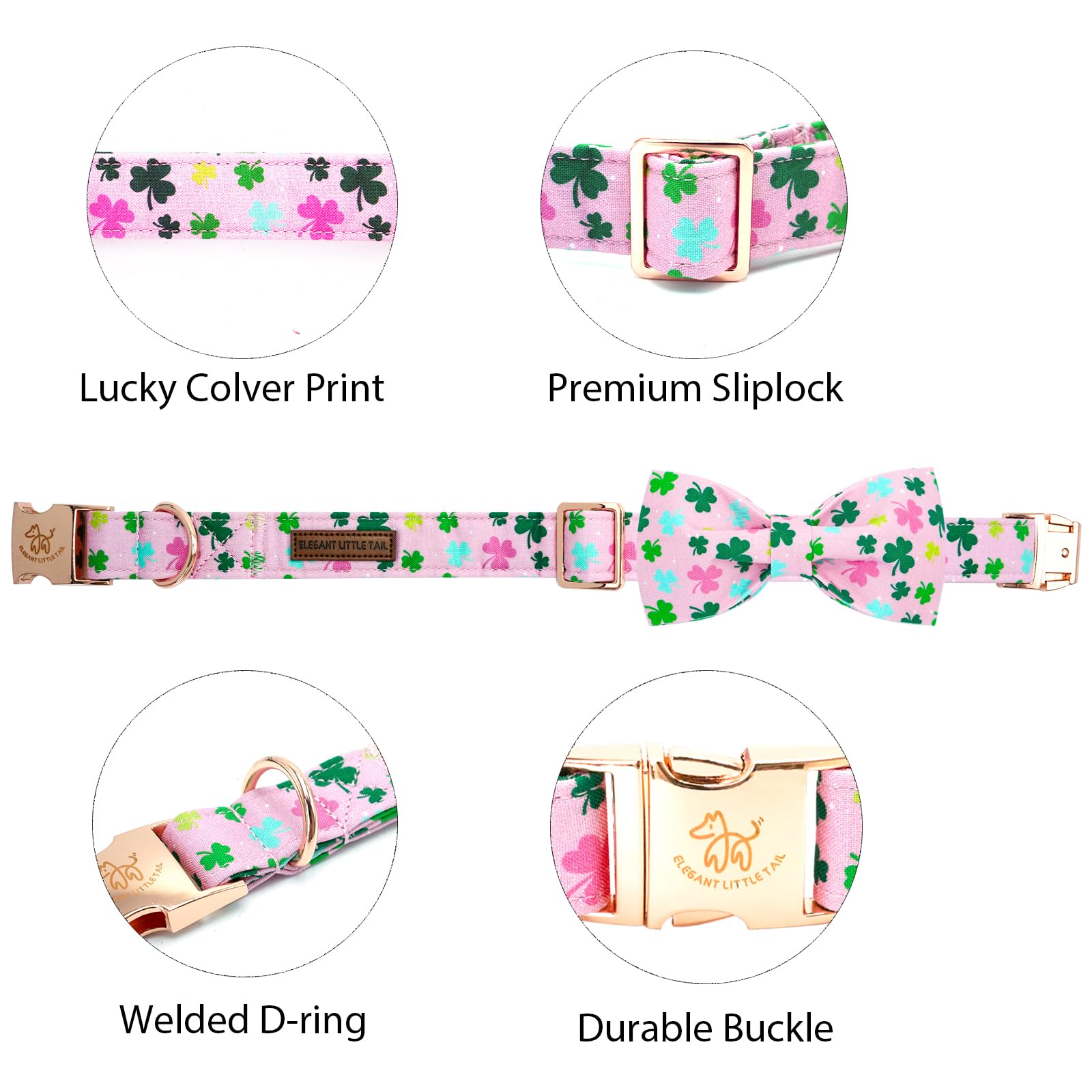 Collar con medidas 16-24 para ajustar a perros pequeños, medianos y grandes.