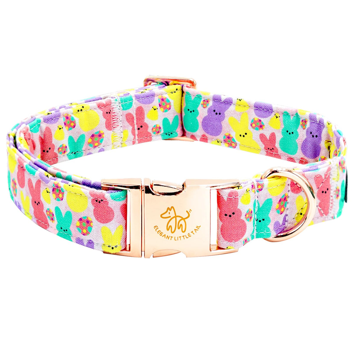 Collar Elegant little tail con estampado conejo para Pascua, duradero y suave.