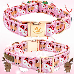 Collar para perro con lazo rosa Elegant Little Tail, añade encanto diario.