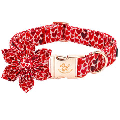 Collar Elegant little tail con corazón para perros, ideal para salidas