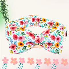 Lazo floral en collar Elegant little tail ideal para fiestas y sesiones fotográficas.