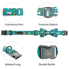 Detalle del lazo en Elegant little tail collar para perros pequeños, estilo festivo.