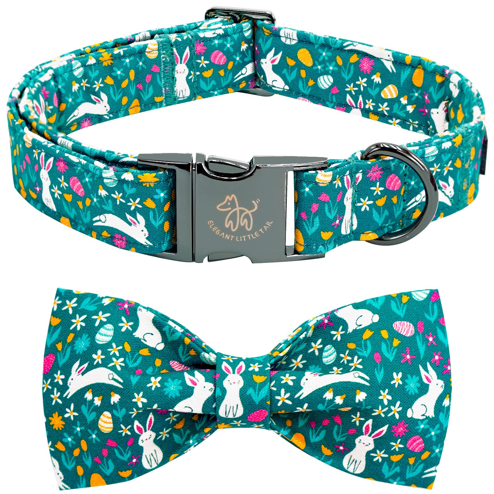 Elegant little tail collar conejito pascua: cómodo y duradero para paseos.