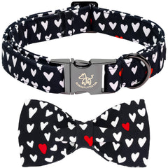 Elegant little tail collar, corazón negro para paseos elegantes.