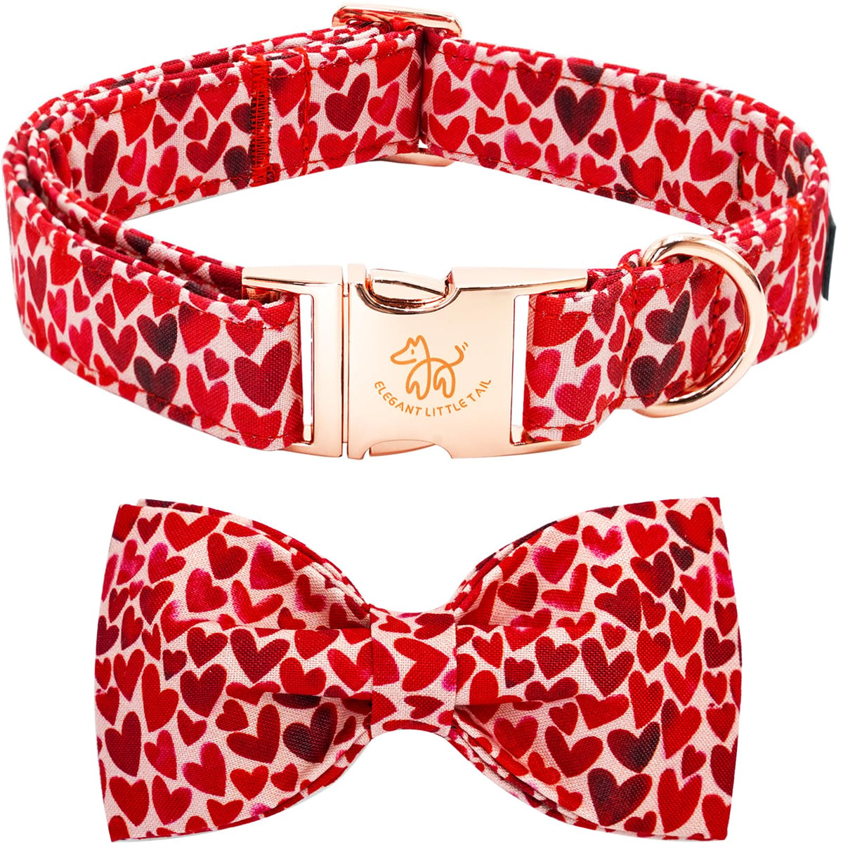 Collar san valentin de Elegant Little Tail con corazón rojo para salidas con estilo