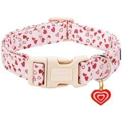 Collar de San Valentín rosa de Elegant little tail, cómodo para paseos
