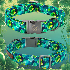 Elegant little tail doble-pespunte-refuerzo en collar-st-patricks, mayor resistencia.