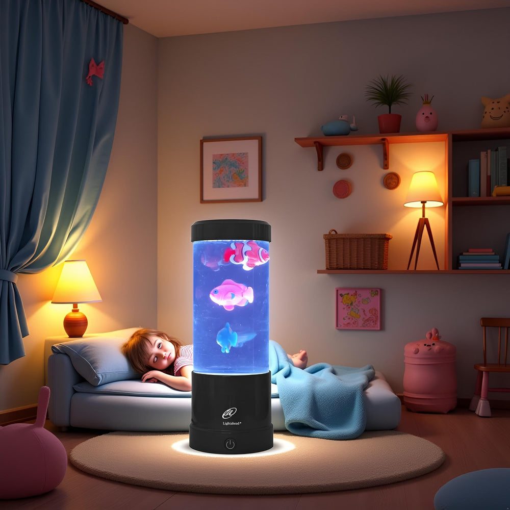 Elegantoss Lightahead, tres medusas sintéticas con diodos LED.