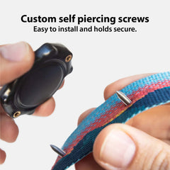 Elevation Lab TagVault AirTag Collar Mount: funciona en anchos de collar variados.