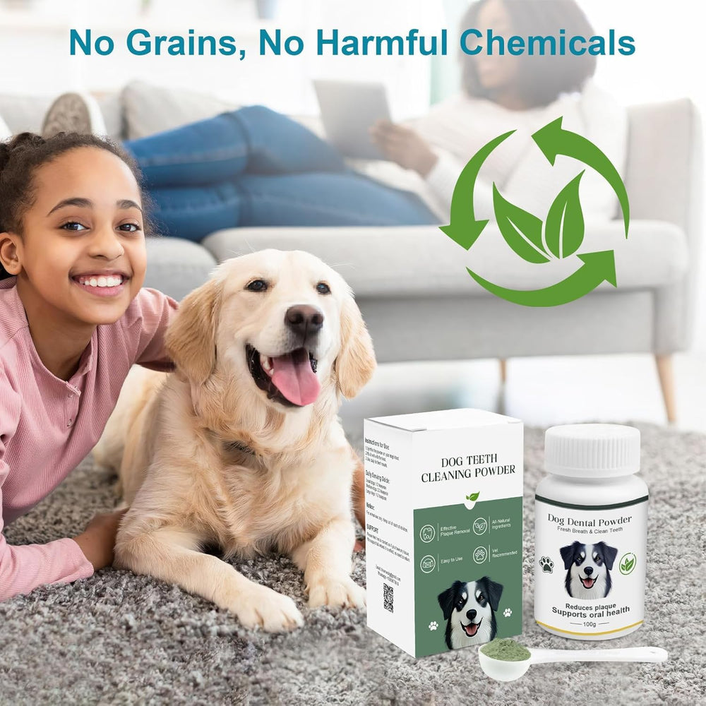 ELEVTC sin cepillo polvo dental para perros