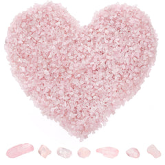 ELFULLY pedacitas cristal rosado 7-9mm para artesania