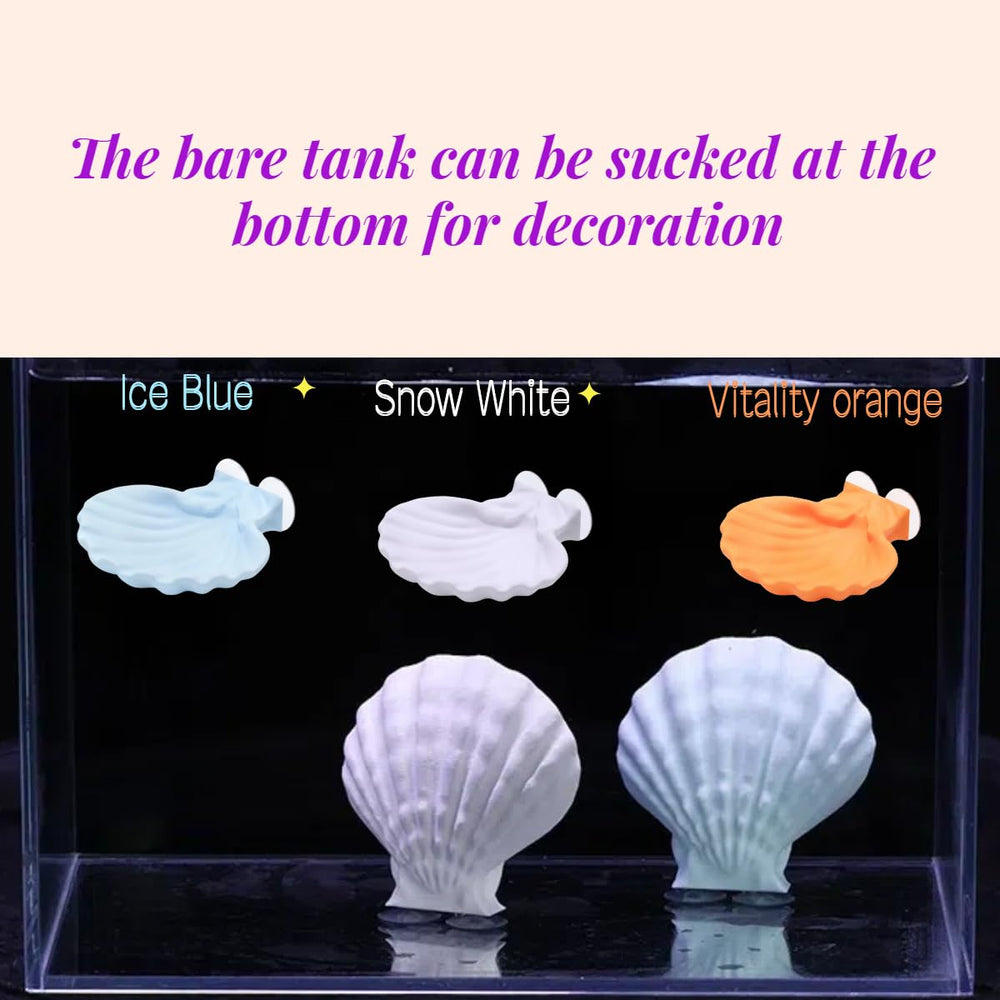 ELIRAR decoración concha azul añade elegancia natural al acuario.