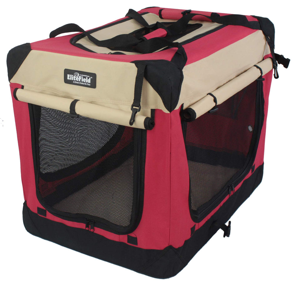 EliteField armazón de acero y tela ventilada para un perro seguro.