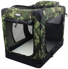 EliteField caja perro 3 puertas vista general: refugio ligero y cómodo para casa y viaje.