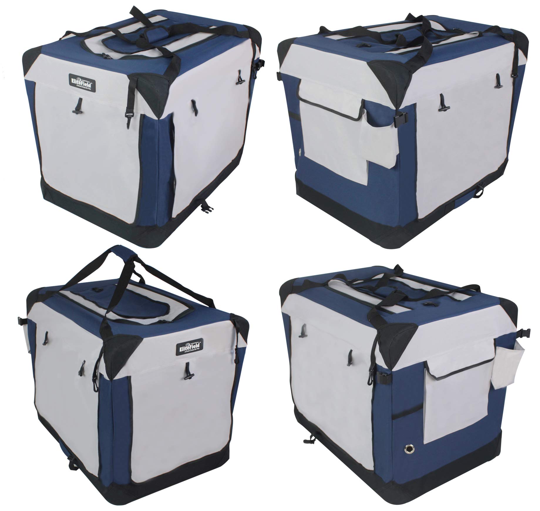 EliteField jaula plegable con altura de 3 pulgadas para guardar fácilmente.