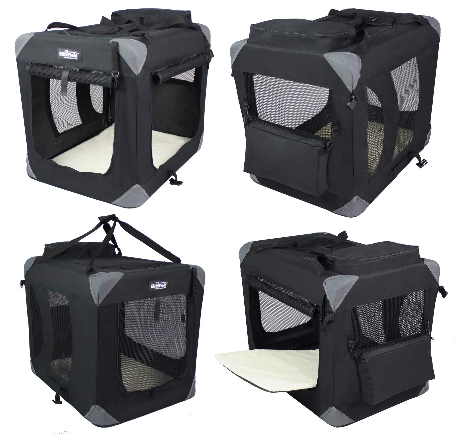 EliteField cama de felpa incluida para mayor confort durante la estancia.
