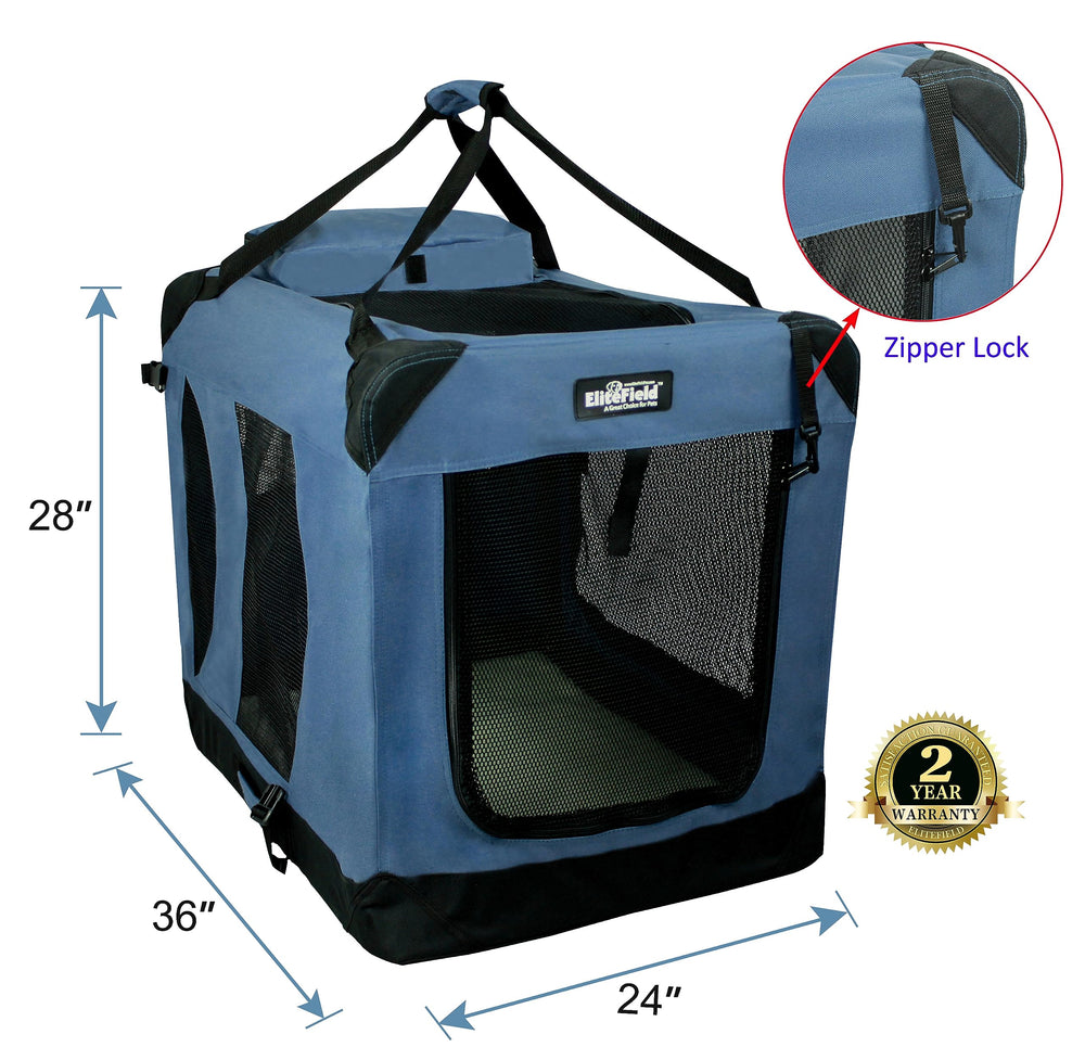 EliteField jaula blanda con puerta superior para acceso rápido y ventilación
