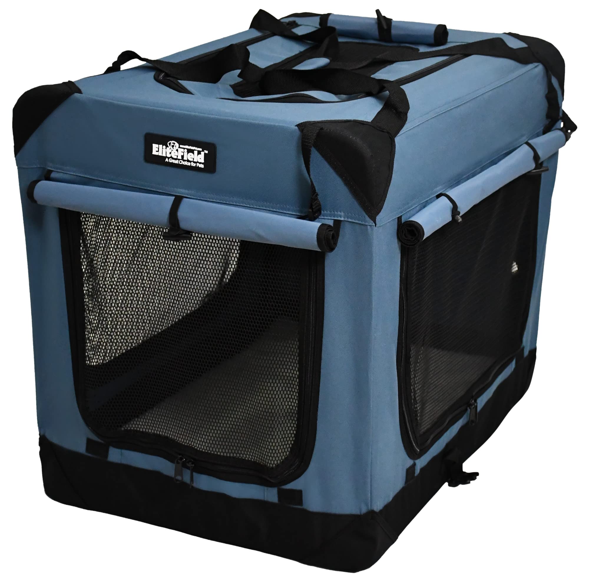 EliteField jaula blanda, cama de felpa lavable, comodidad suave para aventuras en casa.