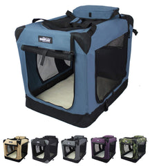 EliteField jaula para perros de 3 puertas: segura y portátil para casa o viaje
