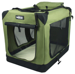 EliteField jaula para perros de tres puertas lista para casa o viaje