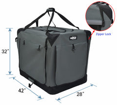 EliteField jaula plegable 4 puertas para facilitar el acceso y transporte.