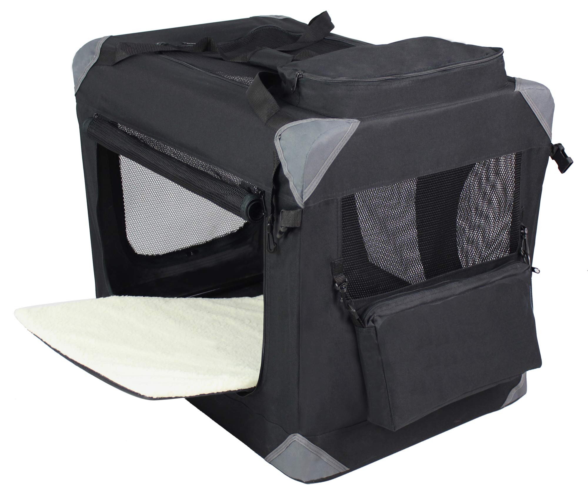 EliteField jaula suave plegada a 3 pulgadas para almacenamiento y transporte sencillo.