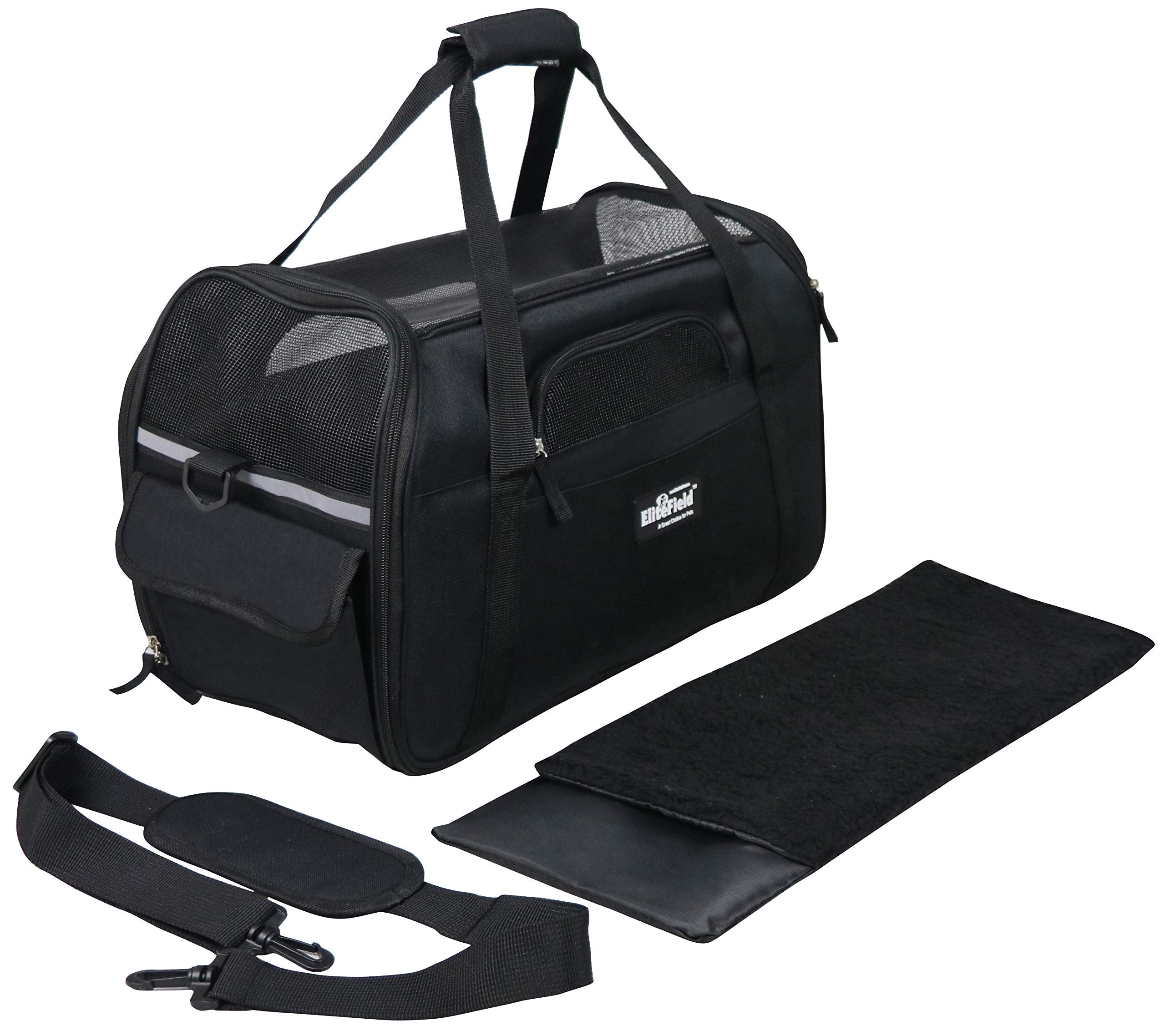 EliteField Portador mascotas suave XL banda de seguridad interna para evitar escapes