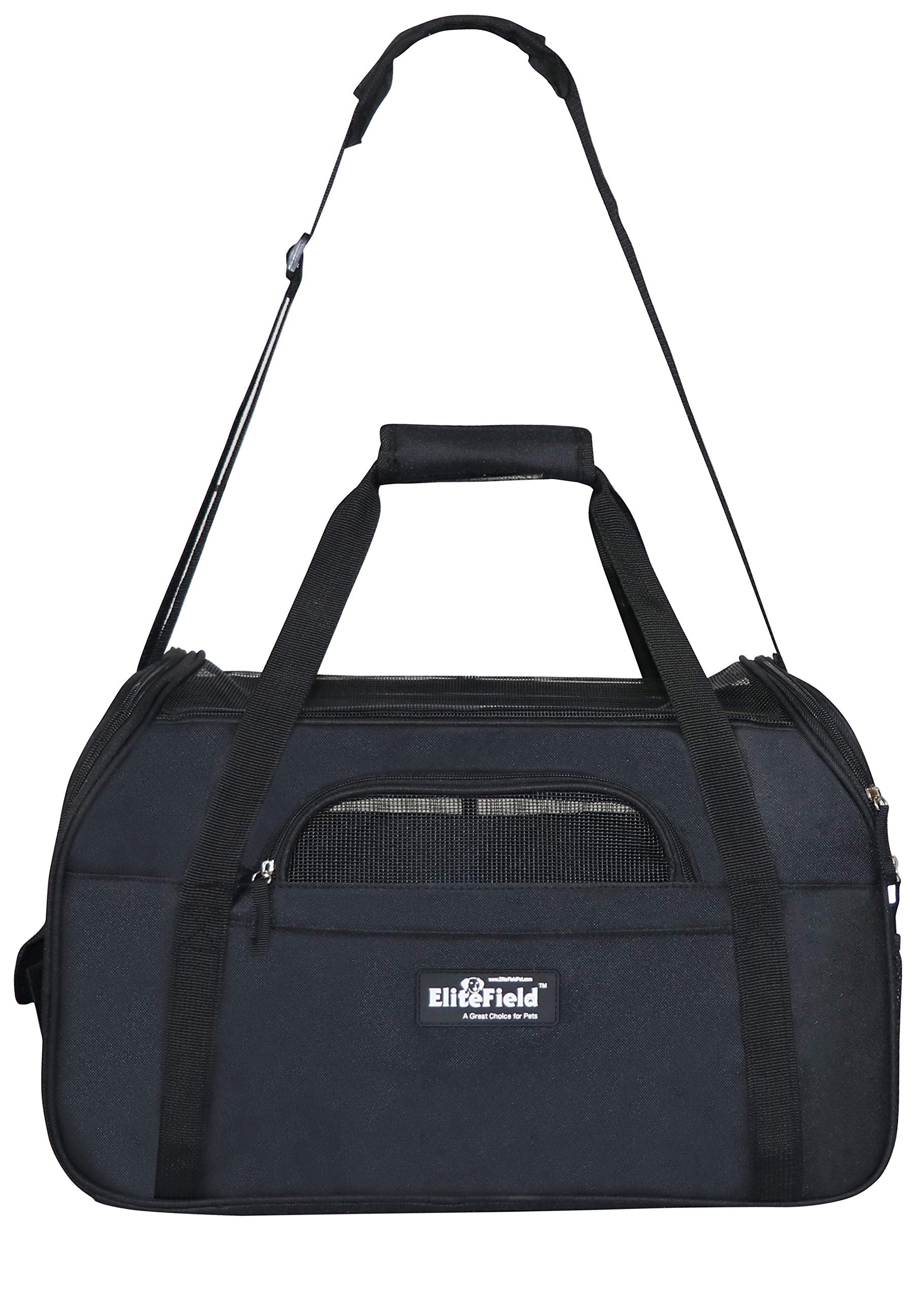EliteField Portador mascotas suave XL cierre externo práctico para acceso rápido