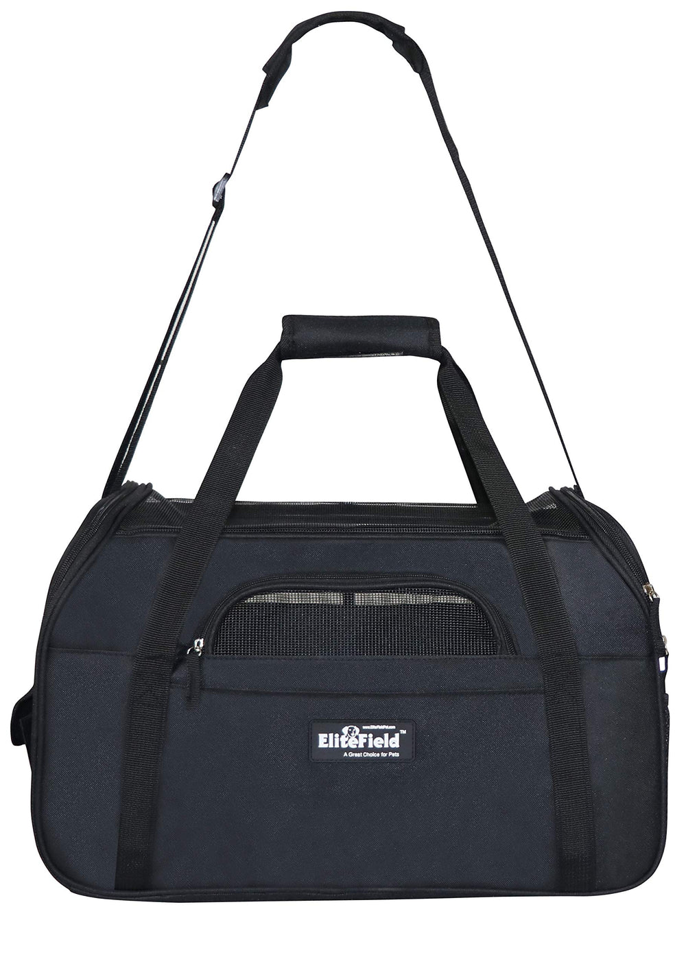 EliteField Portador mascotas suave XL cierre externo práctico para acceso rápido