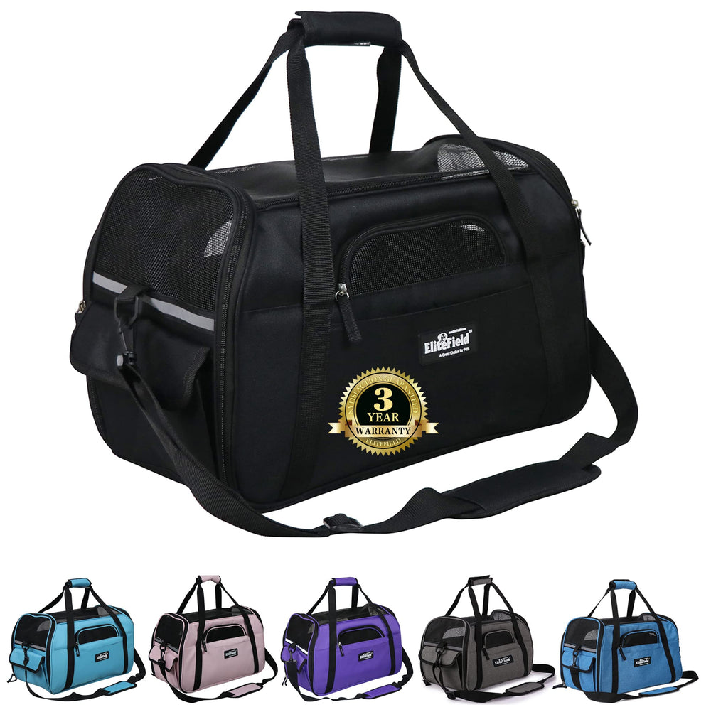 EliteField Portador mascotas suave XL con ventilación para viajes tranquilos