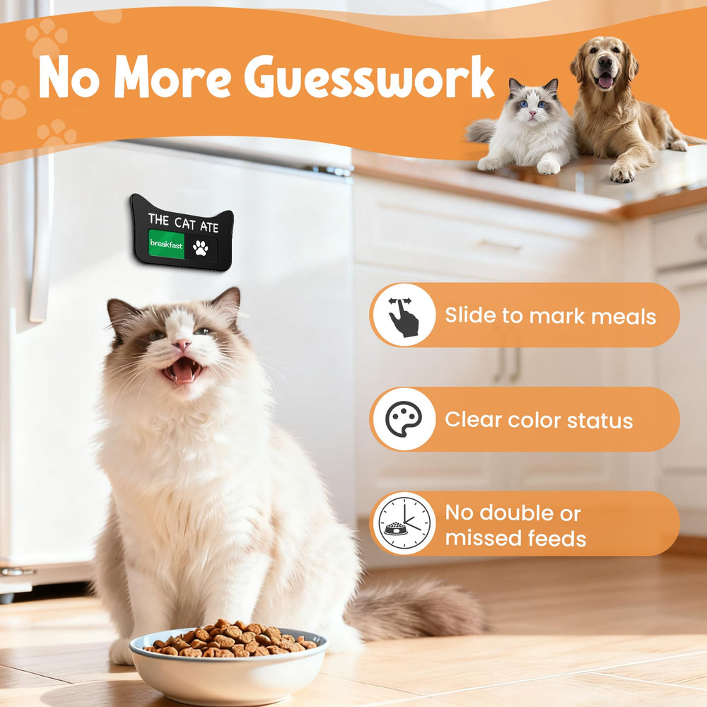 EliteSign aviso de alimentacion para gato, diseño acrilico con orejas