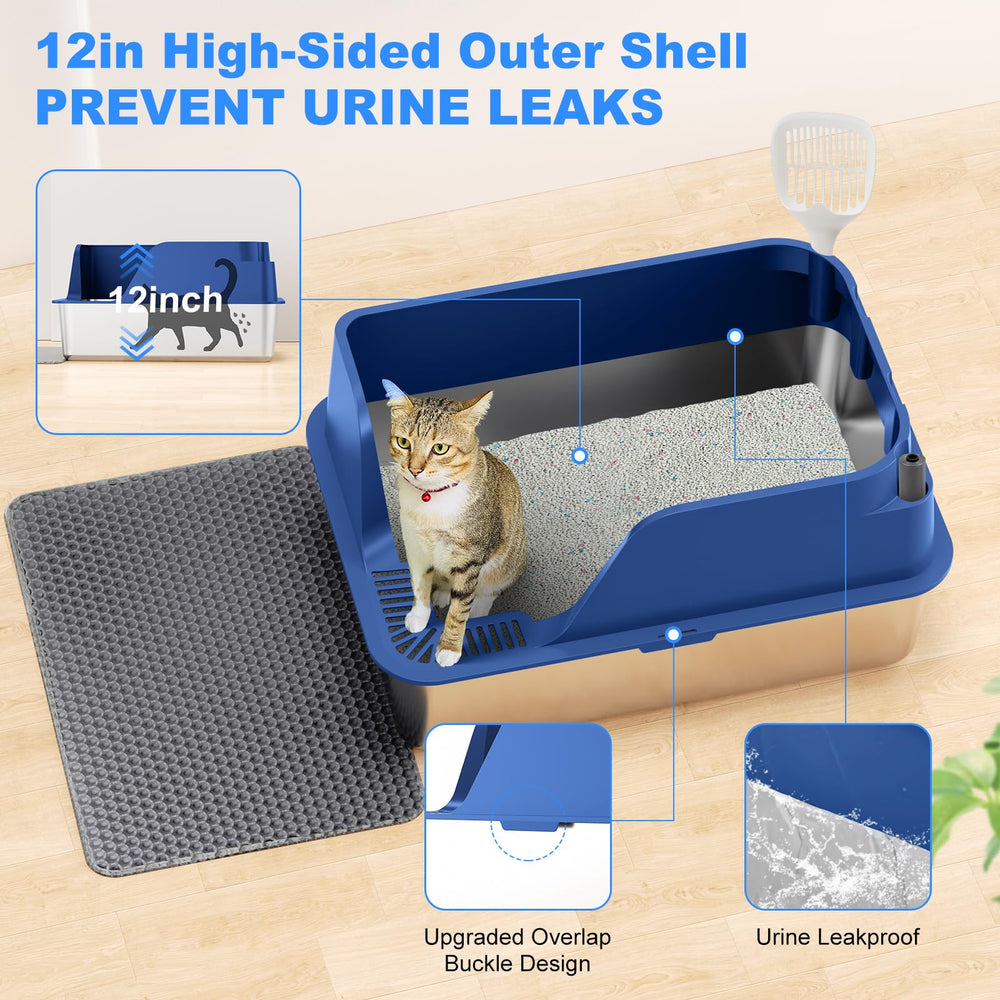 Ellenpent caja XL con dimensiones amplias para gatos grandes