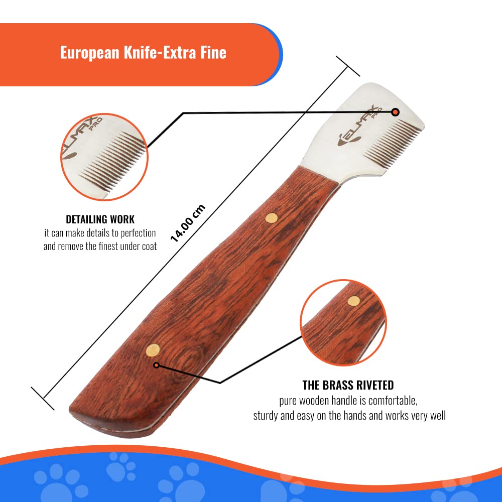 Elmax Pro cuchillo de desprendimiento, diseño ergonómico para uso prolongado sin fatiga.