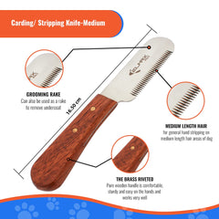 Elmax Pro cuchillo de desprendimiento con hoja de acero inoxidable para precisión suave.
