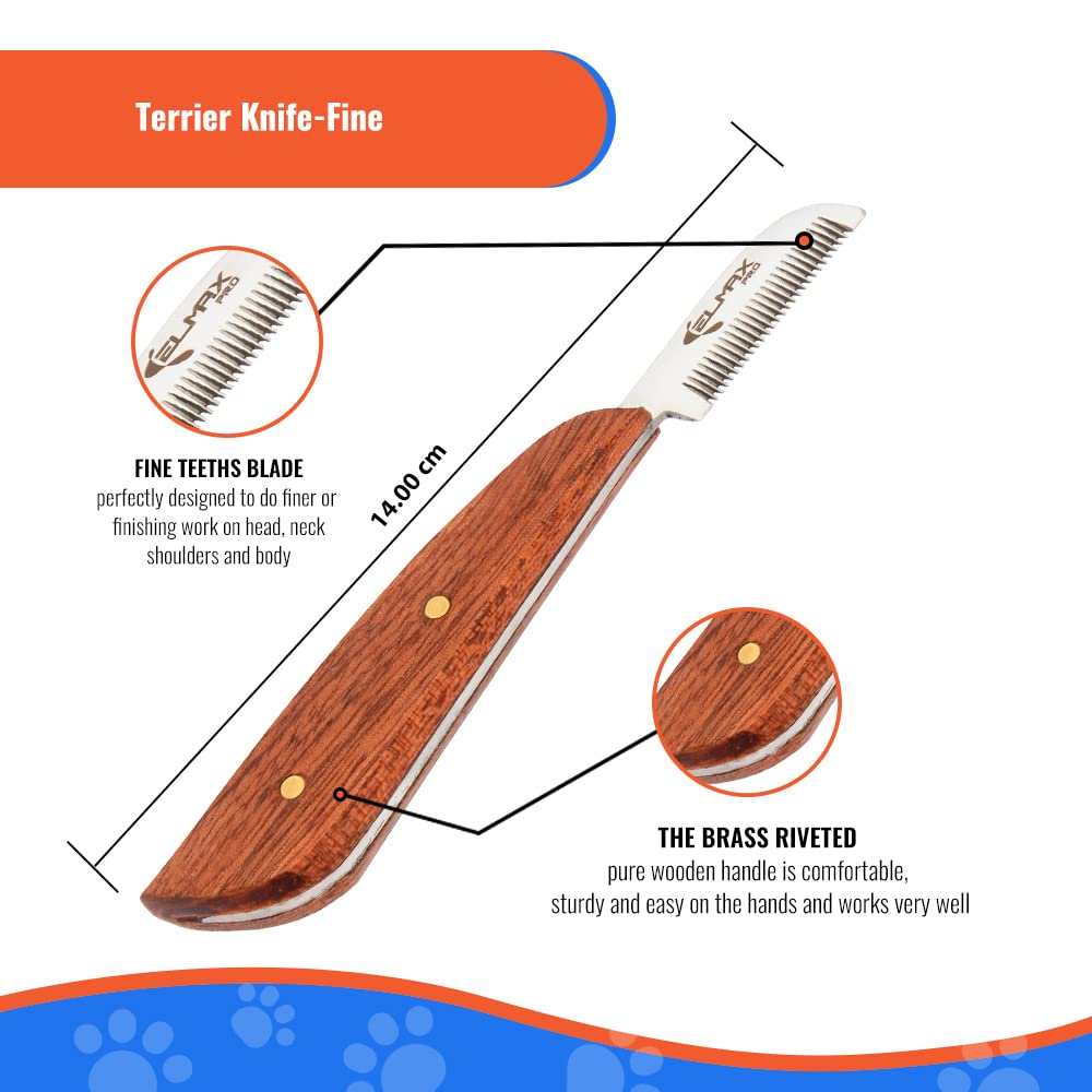 Elmax Pro cuchillo de desprendimiento con acero alemán para durabilidad y resistencia a la corrosión.