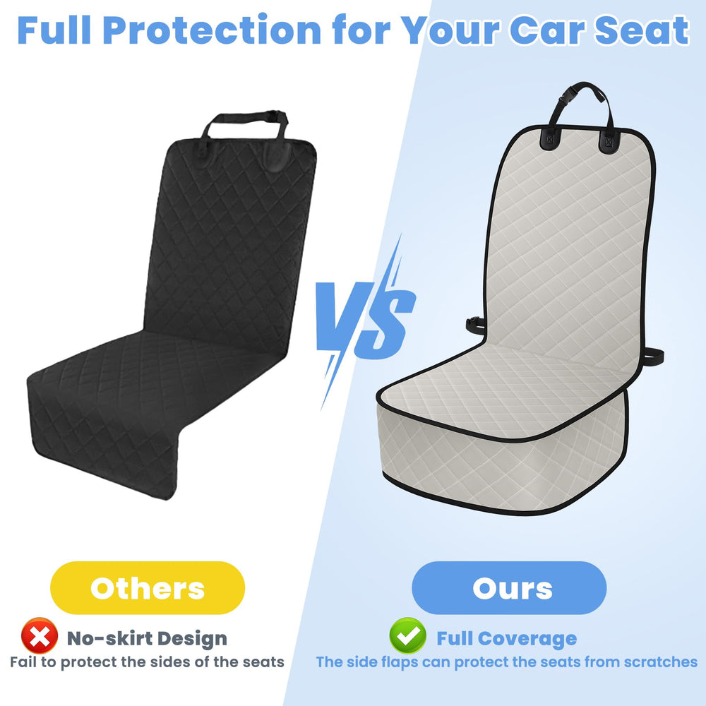 ELONGRIVER funda asiento delantero fácil de limpiar para dueños ocupados.