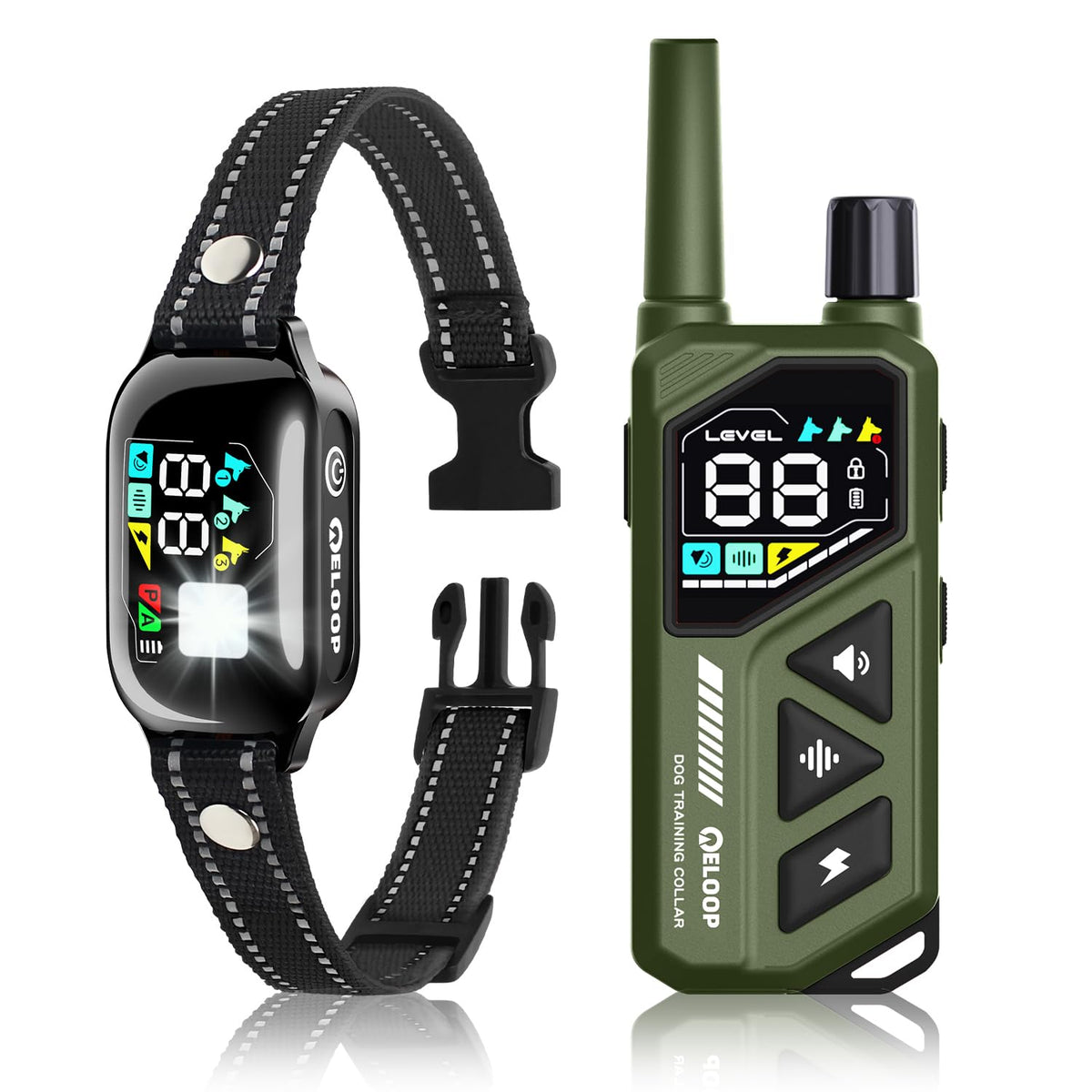 ELOOP collar con indicador LED para localizar al perro en la oscuridad
