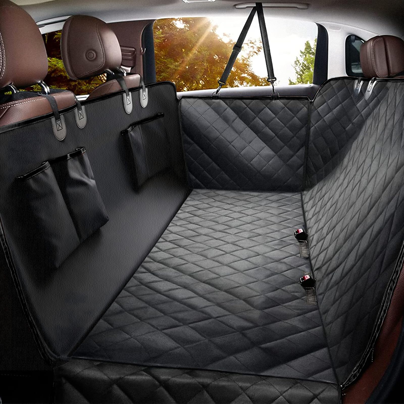 Elouta funda para asiento trasero impermeable protege la tapicería del coche.