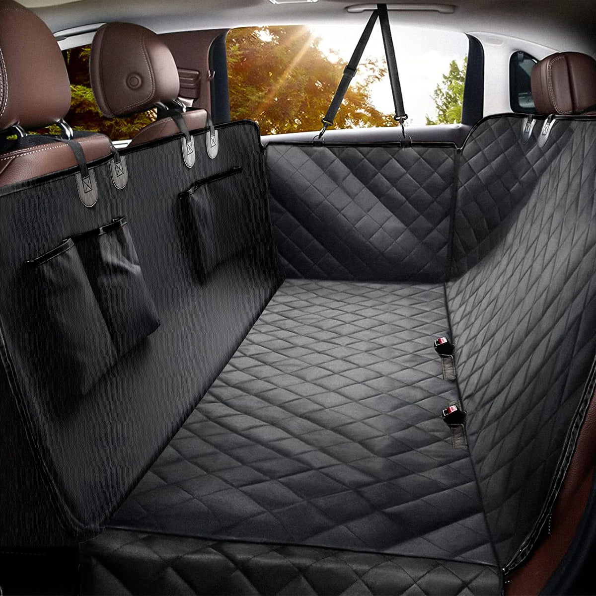 Elouta funda para asiento trasero impermeable protege la tapicería del coche.