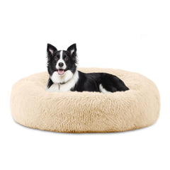 ELSKER&HOME cama calma donut en color albaricoque para descanso envolvente.